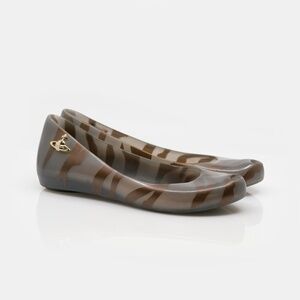 Vivienne Westwood Anglomania + Melissa Ultragirl VIII Animal Print Flats US 6